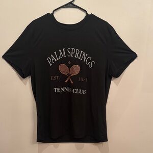 Men’s Black Tennis Tee